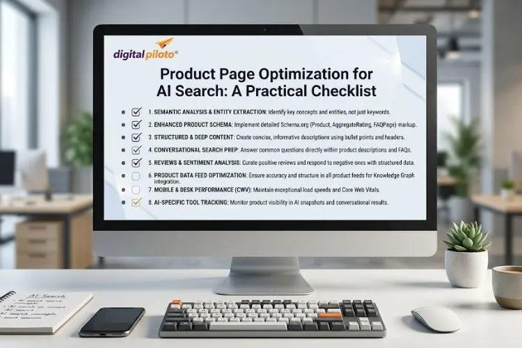 Product Page Optimization for AI Search: A Practical Checklist
