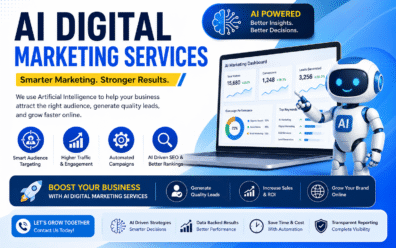 AI Digital Marketing Services helping businesses improve online visibility and customer engagement