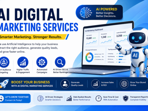 AI Digital Marketing Services helping businesses improve online visibility and customer engagement