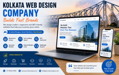 Kolkata web design company creating modern business website