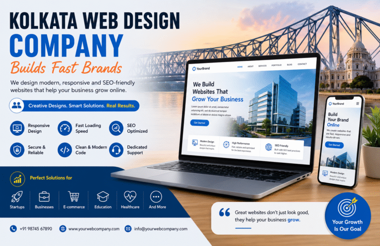 Kolkata web design company creating modern business website