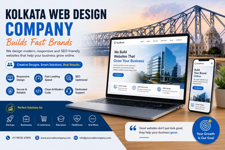 Kolkata web design company creating modern business website
