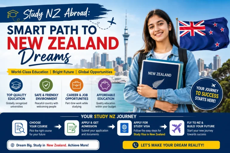 Study NZ student journey for international education and career growth in New Zealand